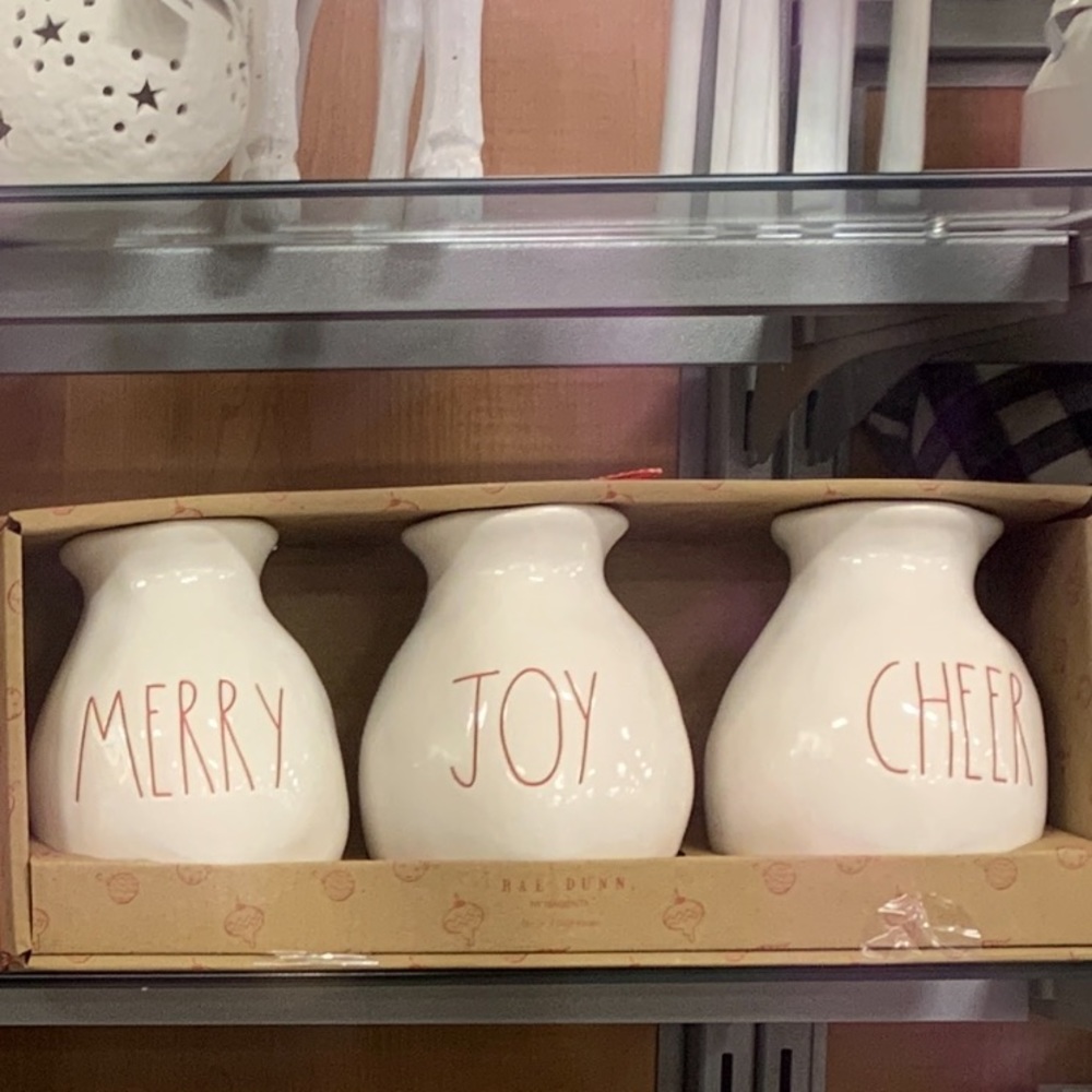 MERRY JOY CHEER Rae Dunn